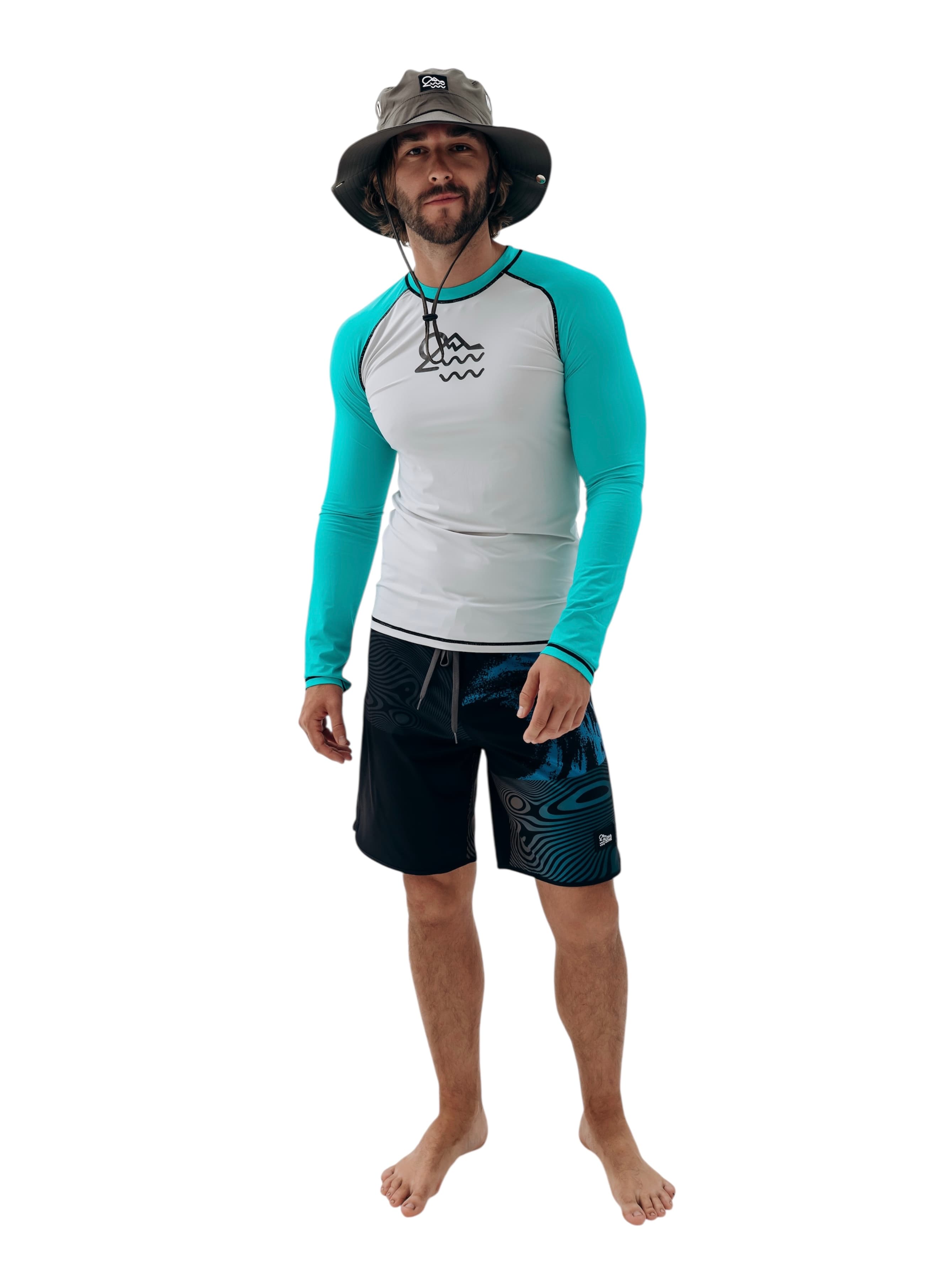 Гидромайка Long Sleeve бирюзовая