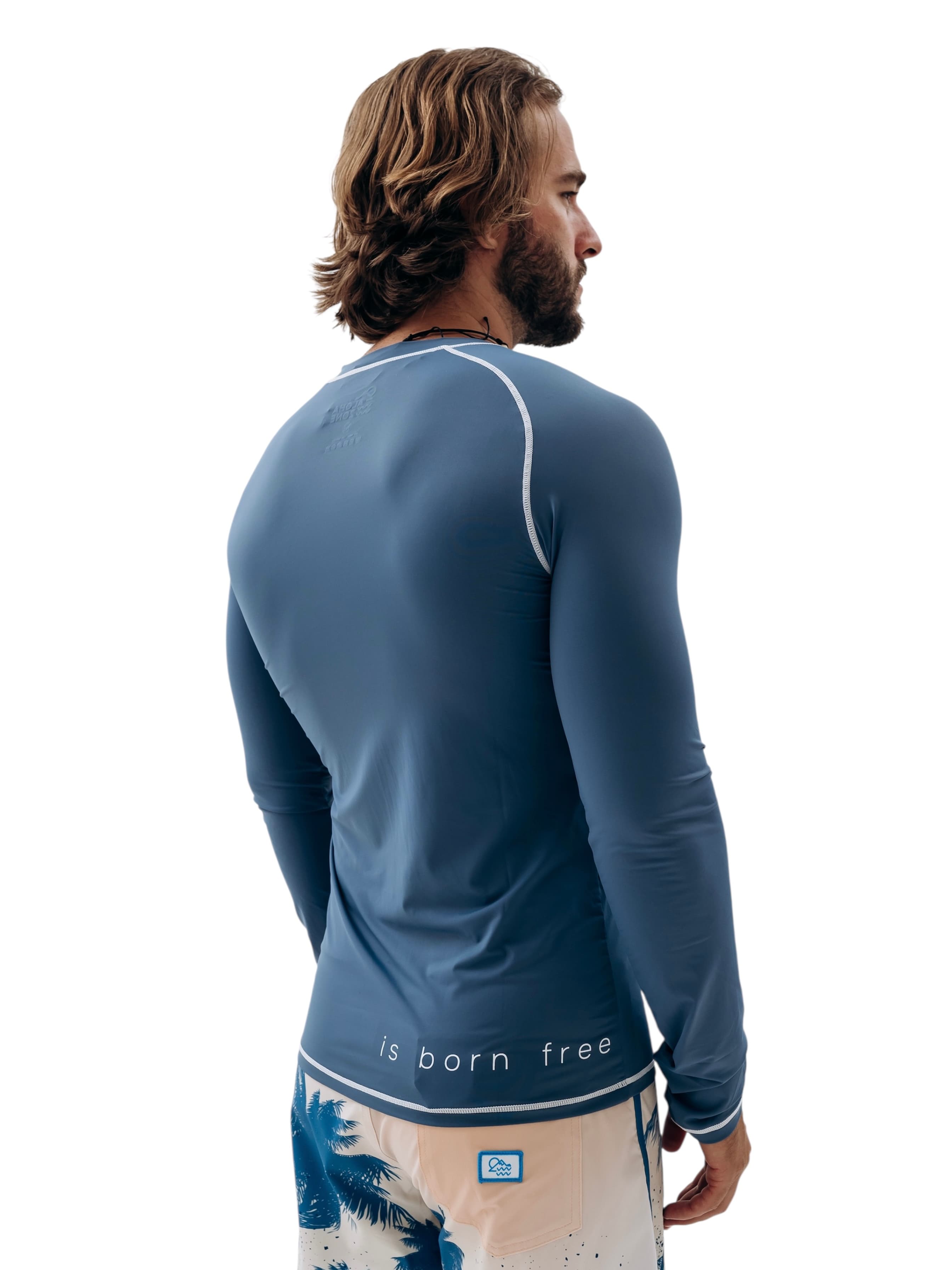 Гидромайка Long Sleeve синяя