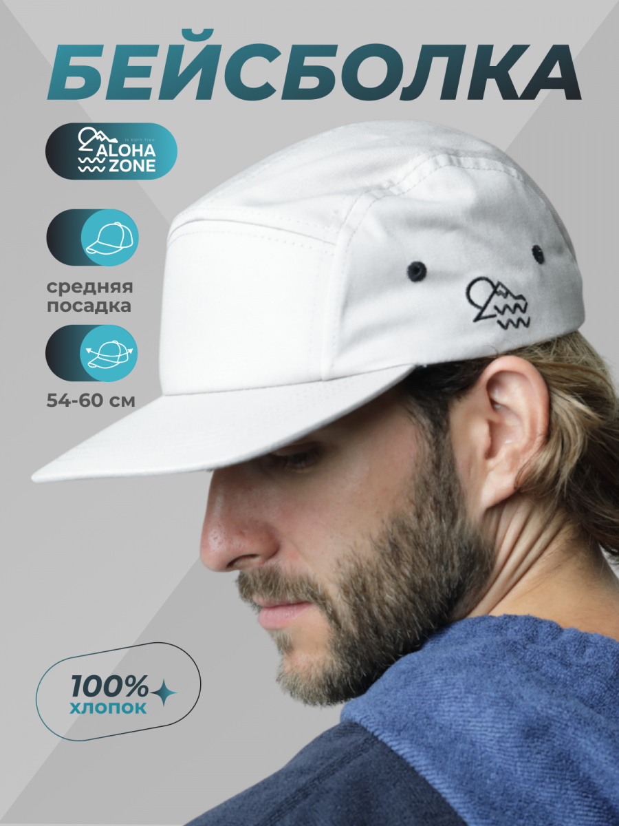 Бейсболка Fitted grey cap
